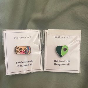 Two brand new marine layer pins